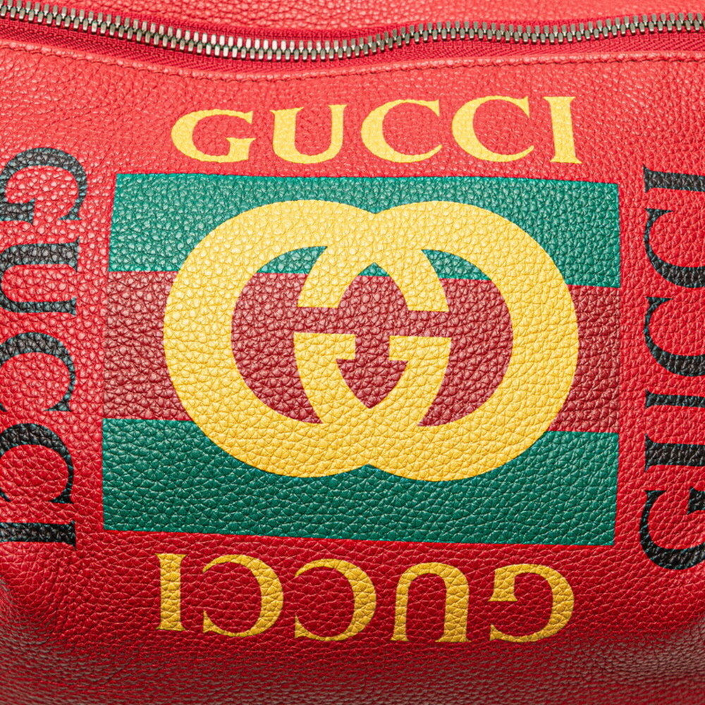 GUCCI Authentic Red Leather Fanny Pack - Picture 4 of 10